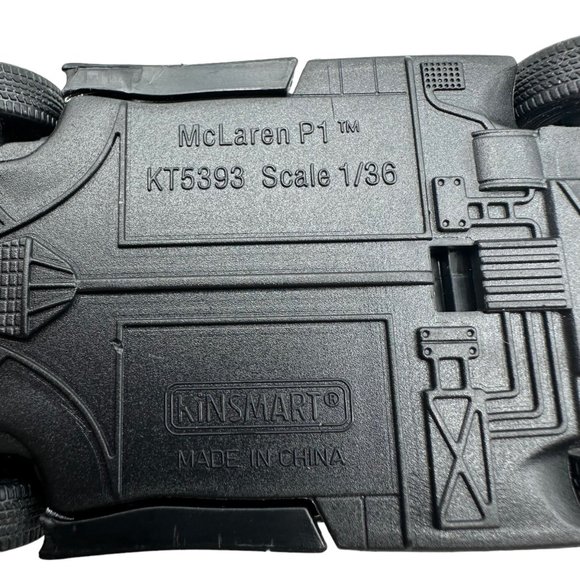 Kinsmart McLaren P1 Model Car Silver 1/36 Scale KT5393 Diecast Pull Back Action - Picture 10 of 11